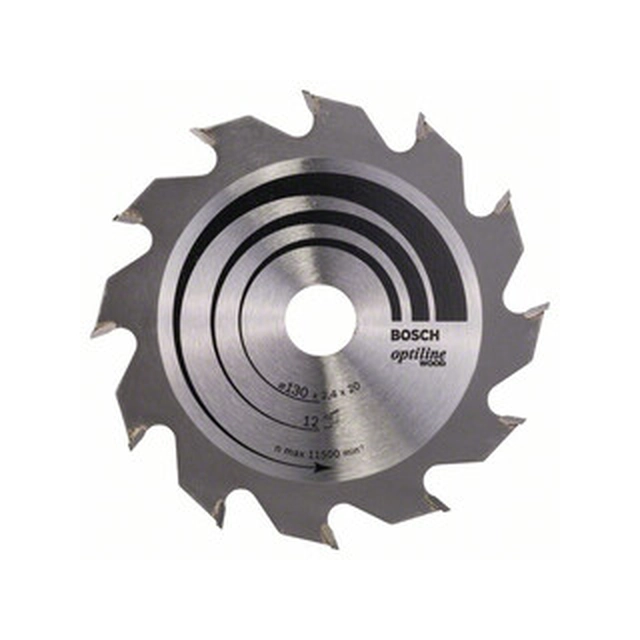 Bosch circular saw blade 130 x 20 mm | number of teeth: 12 db | cutting width: 2,4 mm