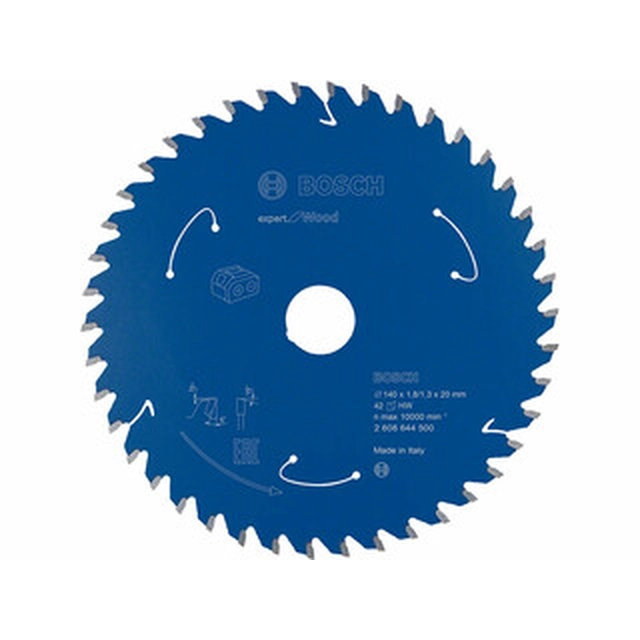 Bosch circular saw blade 140 x 20 mm | number of teeth: 42 db | cutting width: 1,8 mm