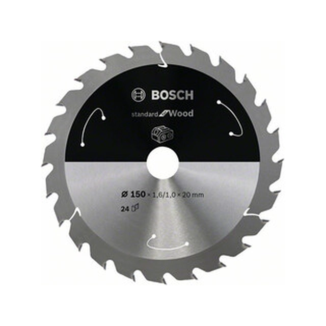 Bosch circular saw blade 150 x 20 mm | number of teeth: 24 db | cutting width: 1,6 mm