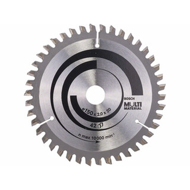 Bosch circular saw blade 150 x 20 mm | number of teeth: 42 db | cutting width: 2 mm