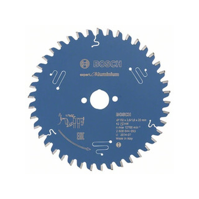 Bosch circular saw blade 150 x 20 mm | number of teeth: 42 db | cutting width: 2,6 mm