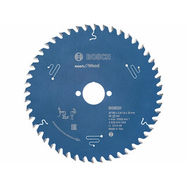Bosch circular saw blade 150 x 30 mm | number of teeth: 48 db | cutting width: 2,6 mm