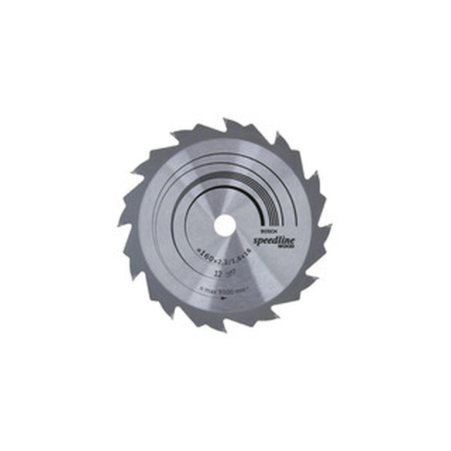 Bosch circular saw blade 160 x 16 mm | number of teeth: 12 db | cutting width: 2,2 mm