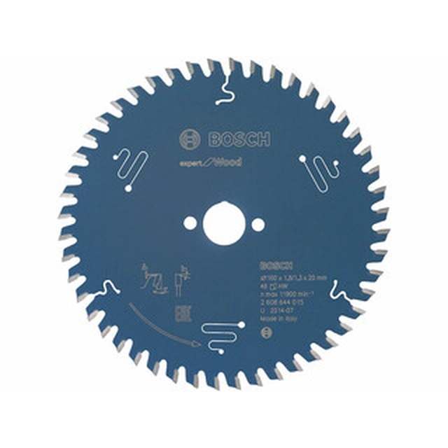 Bosch circular saw blade 160 x 20 mm | number of teeth: 48 db | cutting width: 1,8 mm