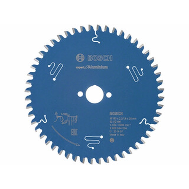 Bosch circular saw blade 160 x 20 mm | number of teeth: 52 db | cutting width: 2,2 mm