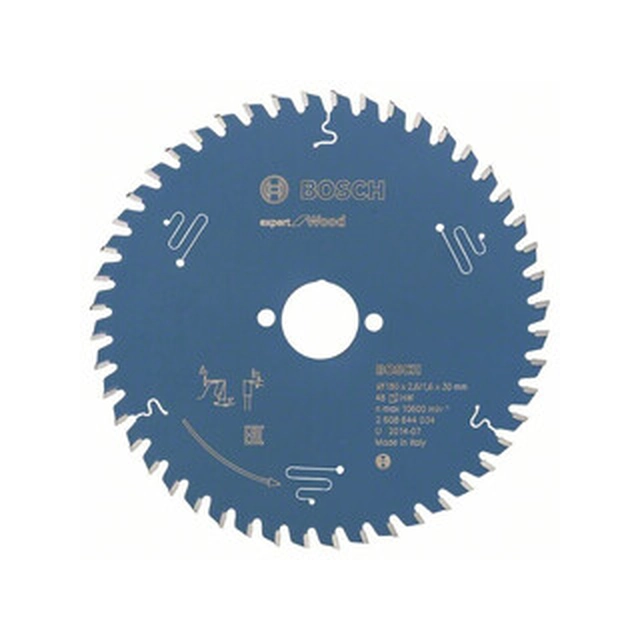 Bosch circular saw blade 180 x 30 mm | number of teeth: 48 db | cutting width: 2,6 mm