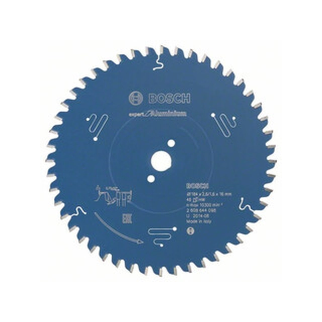 Bosch circular saw blade 184 x 16 mm | number of teeth: 48 db | cutting width: 2,6 mm