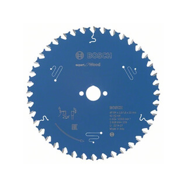 Bosch circular saw blade 184 x 20 mm | number of teeth: 40 db | cutting width: 2,6 mm