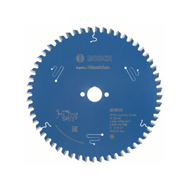 Bosch circular saw blade 184 x 20 mm | number of teeth: 56 db | cutting width: 2,6 mm