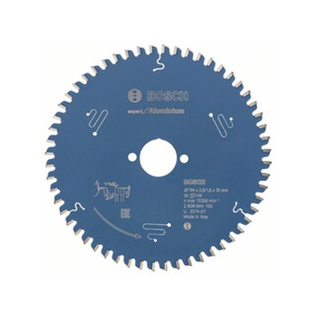 Bosch circular saw blade 184 x 30 mm | number of teeth: 56 db | cutting width: 2,6 mm