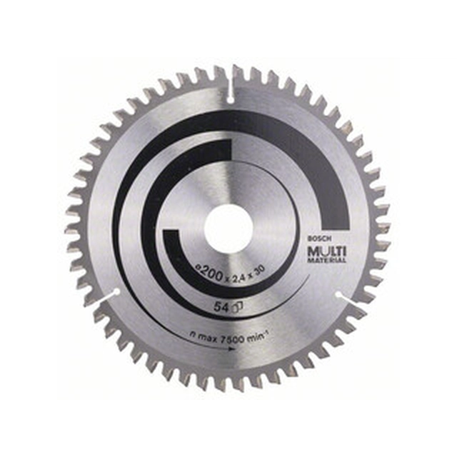 Bosch circular saw blade 200 x 30 mm | number of teeth: 54 db | cutting width: 2,4 mm