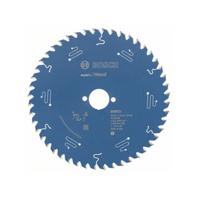 Bosch circular saw blade 210 x 30 mm | number of teeth: 48 db | cutting width: 2,8 mm