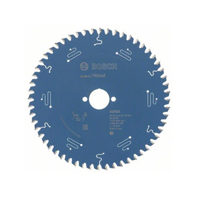 Bosch circular saw blade 210 x 30 mm | number of teeth: 56 db | cutting width: 2,4 mm