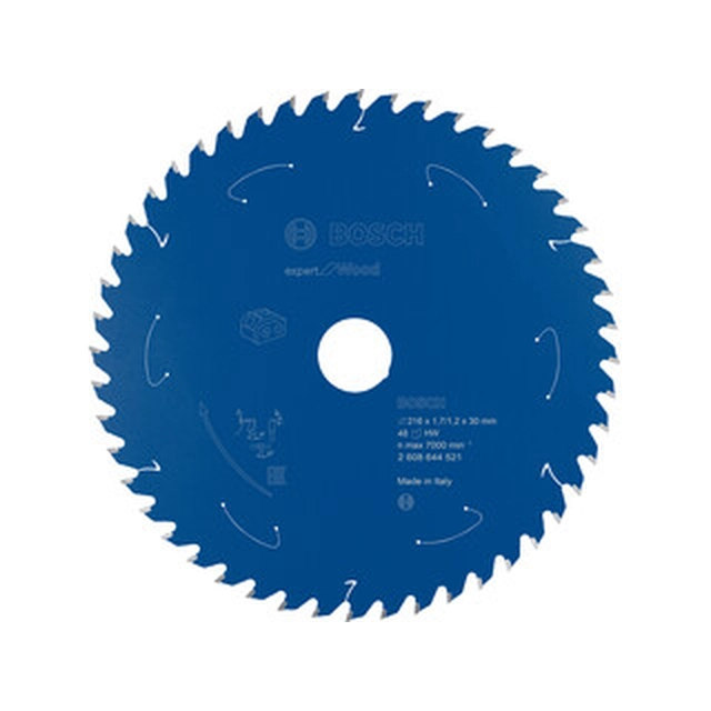 Bosch circular saw blade 216 x 30 mm | number of teeth: 48 db | cutting width: 2 mm