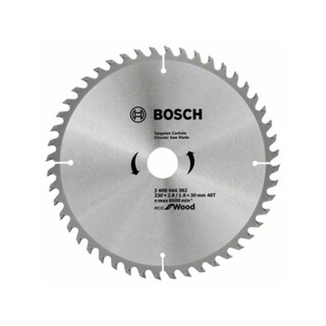 Bosch circular saw blade 230 x 30 mm | number of teeth: 48 db | cutting width: 2,8 mm