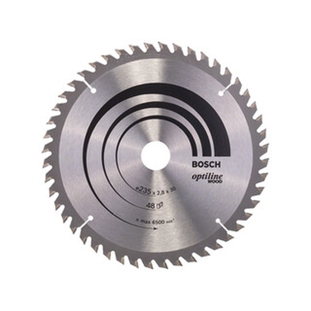 Bosch circular saw blade 235 x 30 mm | number of teeth: 48 db | cutting width: 2,8 mm