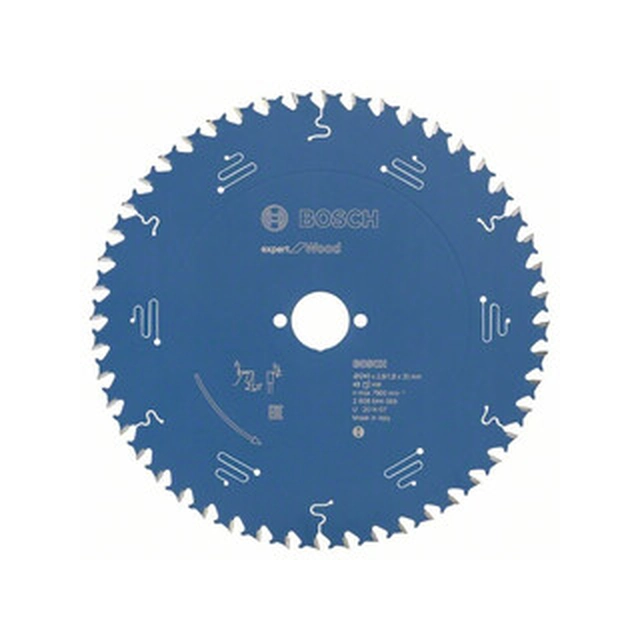 Bosch circular saw blade 240 x 30 mm | number of teeth: 48 db | cutting width: 2,8 mm