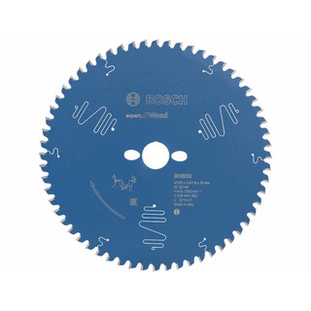 Bosch circular saw blade 260 x 30 mm | number of teeth: 60 db | cutting width: 2,4 mm