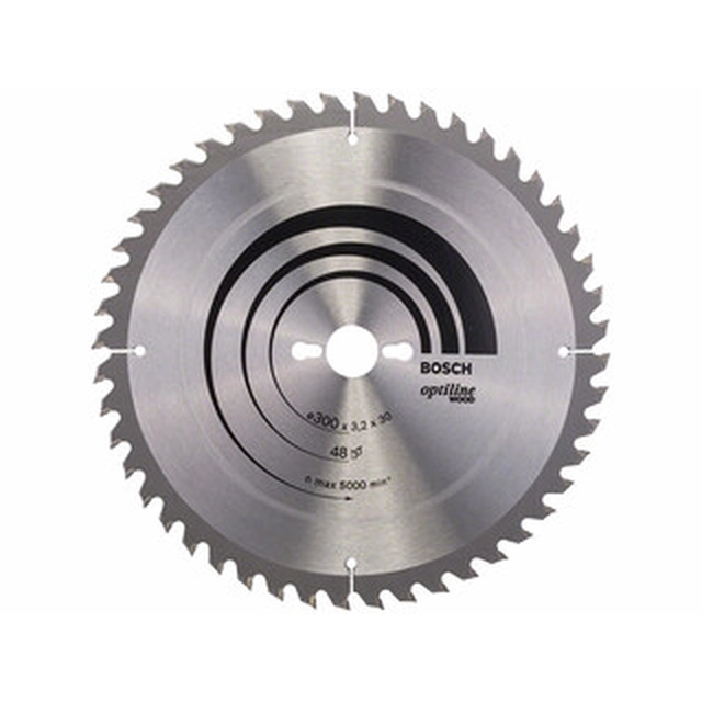 Bosch circular saw blade 300 x 30 mm | number of teeth: 48 db | cutting width: 3,2 mm