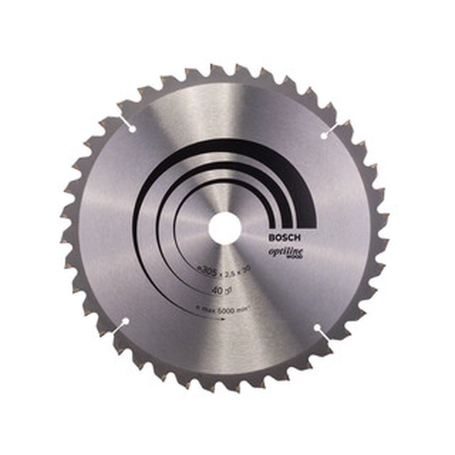 Bosch circular saw blade 305 x 30 mm | number of teeth: 40 db | cutting width: 2,5 mm