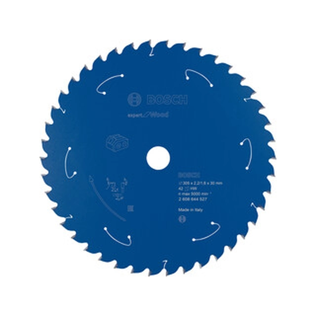 Bosch circular saw blade 305 x 30 mm | number of teeth: 42 db | cutting width: 2,2 mm