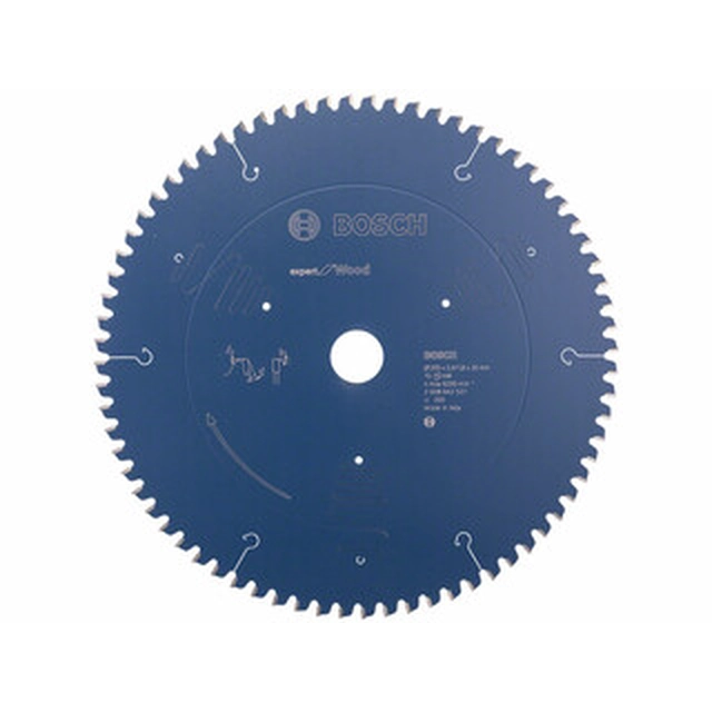 Bosch circular saw blade 305 x 30 mm | number of teeth: 72 db | cutting width: 2,4 mm