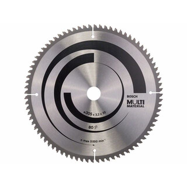 Bosch circular saw blade 305 x 30 mm | number of teeth: 80 db | cutting width: 3,2 mm