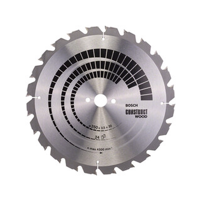 Bosch circular saw blade 350 x 30 mm | number of teeth: 24 db | cutting width: 3,5 mm