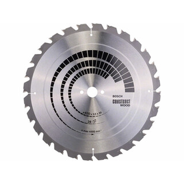 Bosch circular saw blade 400 x 30 mm | number of teeth: 28 db | cutting width: 3,5 mm