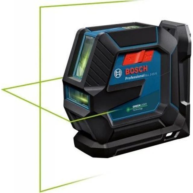 Bosch Cross line lézer GLL2-15G+LB10 zöld 15 m