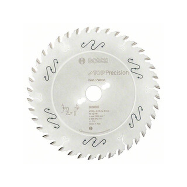 Bosch diskinis pjūklas 250 x 30 mm | dantų skaičius: 40 db | pjovimo plotis: 3,2 mm