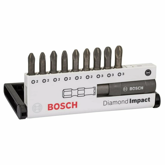 Bosch drill bit set Diamond Impact,10 pc,25 mm