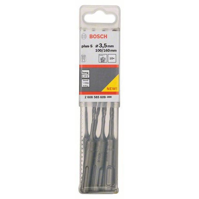 BOSCH Drills for SDS Hammers plus-5 3,5 x 100 x 160 mm