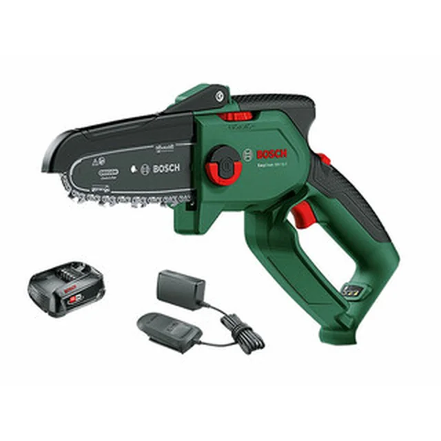 Bosch EasyChain 18V-15-7 ασύρματο αλυσοπρίονο 18 V | 150 mm | Carbon Brushless | 1 x 2,5 μπαταρία Ah + φορτιστής | Σε χάρτινο κουτί