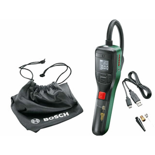 Bosch EasyPump accupomp 3,6 V | 10 l/min | 10 balk | Koolborstel | Netlader | In een kartonnen doos