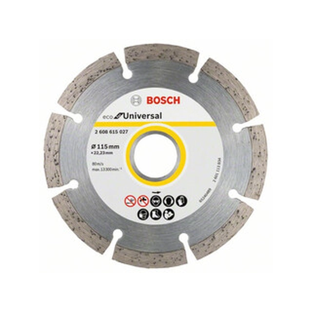 Bosch ECO pour Disque à tronçonner diamanté universel 115 x 22,23 mm 10 pc