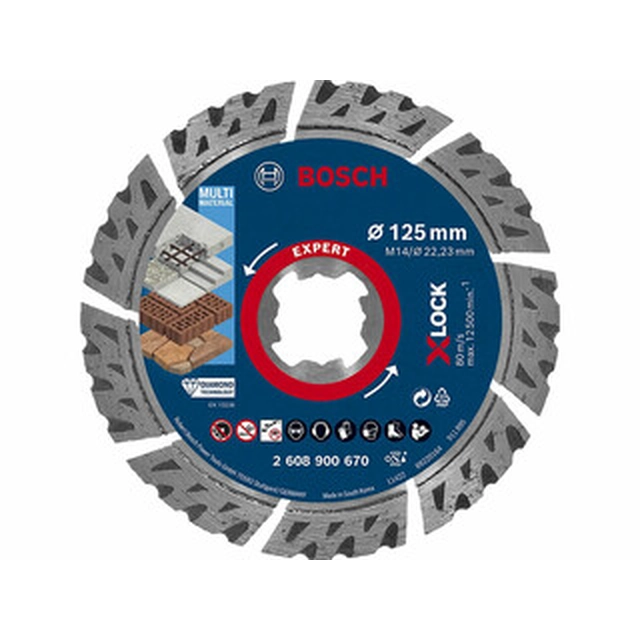 Bosch Expert Best for Disc de tăiere cu diamant universal 125 x 22,23 mm