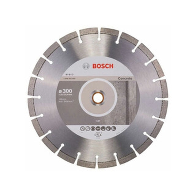 „Bosch Expert“ betono 300x20 / 25,4x2,8x12 mm deimantinio pjovimo diskas