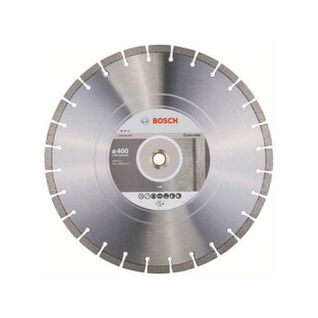 „Bosch Expert“ betono 400x20 / 25,4x3,2x12 mm deimantinio pjovimo diskas
