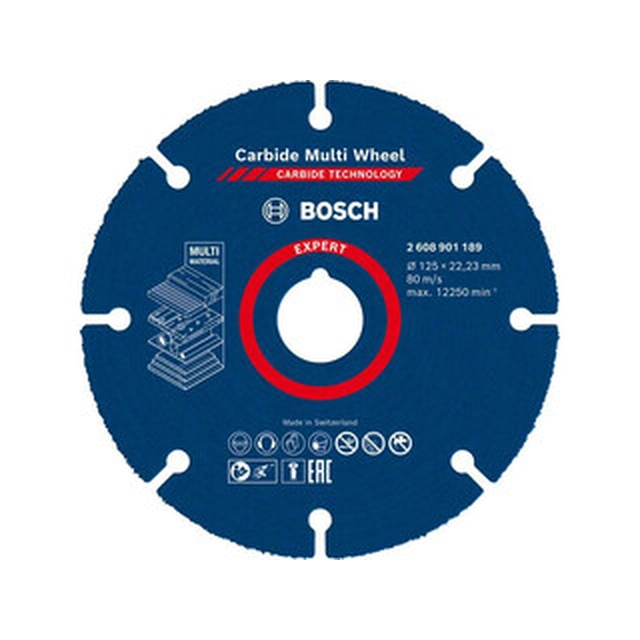 Bosch Expert Carbid Multi, твердосплавний відрізний диск 125 мм