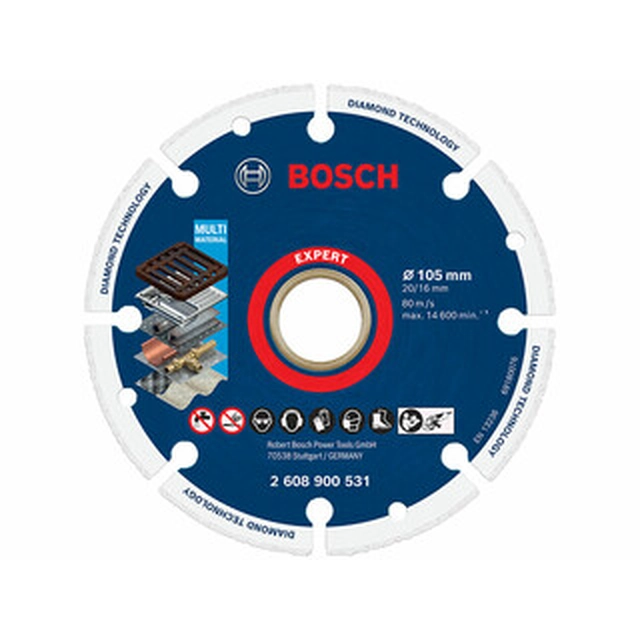 Bosch Expert deimantinis pjovimo diskas 105 x 20 mm