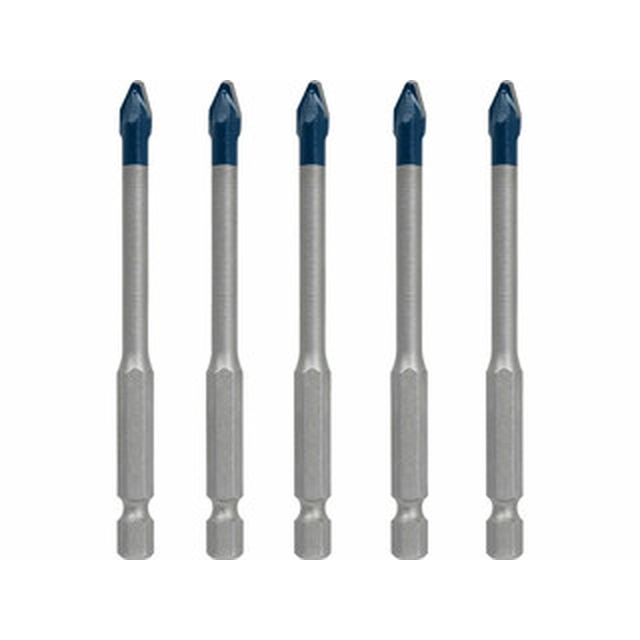 Bosch Expert HEX-9 Hard Ceramic, 6 mm conjunto de brocas para ladrilhos 5 unid.