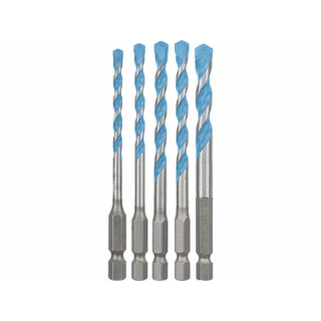 Bosch Expert HEX-9 MultiConstruction, set di punte multifunzione 4 - 8 mm 5 pz