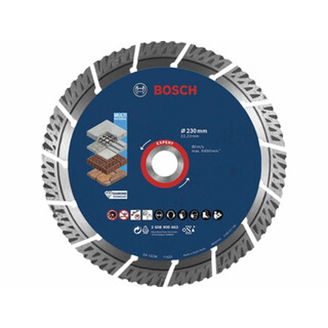 Bosch Expert Universal diamond cutting disc 230 x 22,23 mm