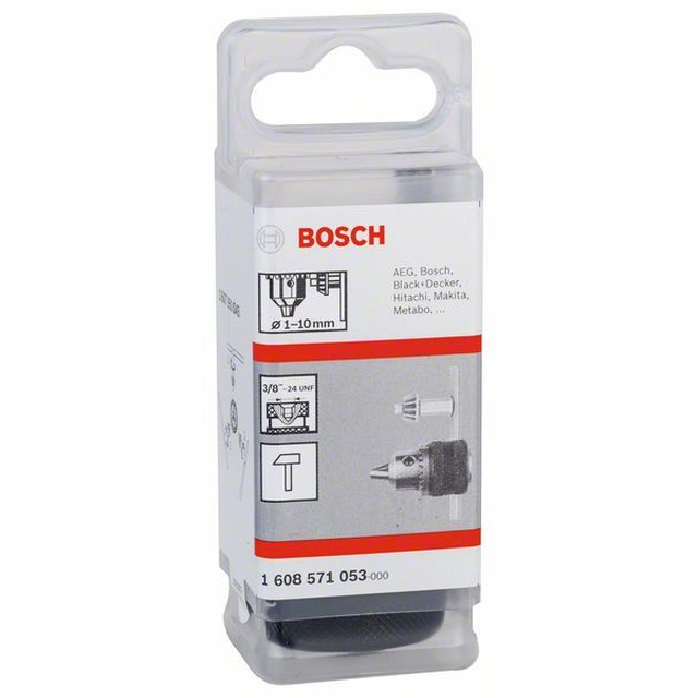 BOSCH fogazott fúrótokmányok 10 mm 1 –10 mm,3_8" -24