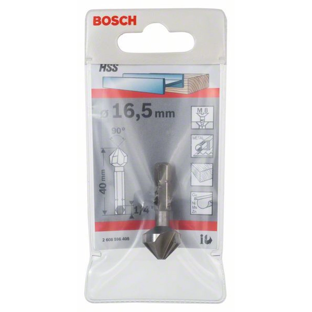 BOSCH Försänkare 16,5 mm, m 8, 40 mm,1_4"