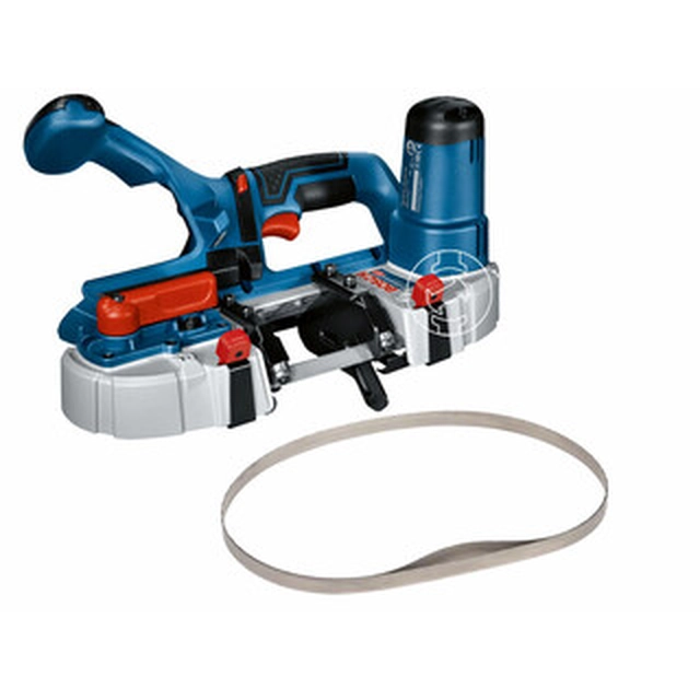 Bosch GCB 18V-63 ferăstrău cu bandă de mână fără fir 18 V | Banda de ferăstrău 733 mm x 12,7 mm x 0,4 mm | Perie de cărbune | Fara baterie si incarcator | Într-o cutie de carton