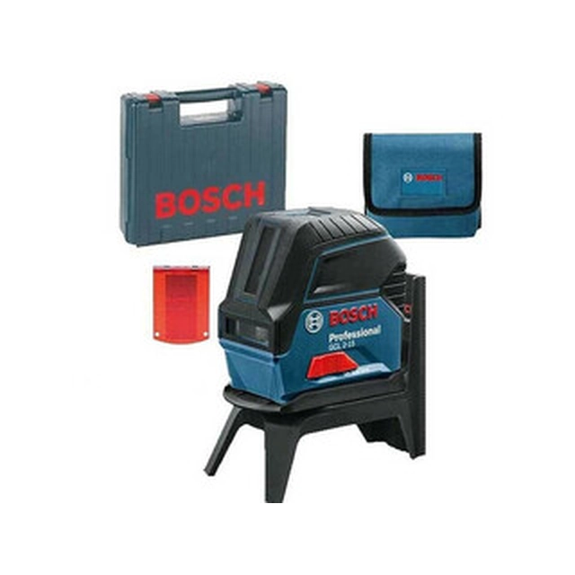 Bosch GCL 2-15 Punase punkti ja joonlaser Vahemik: 0 - 15 m | 3 x element | Kohvris