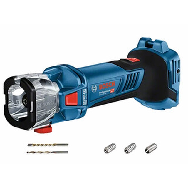 Bosch GCU 18V-30 cordless plasterboard cutter 18 V | 30000 RPM | 3,18 mm/4 mm/6,35 mm | Carbon Brushless | Without battery and charger | In a cardboard box