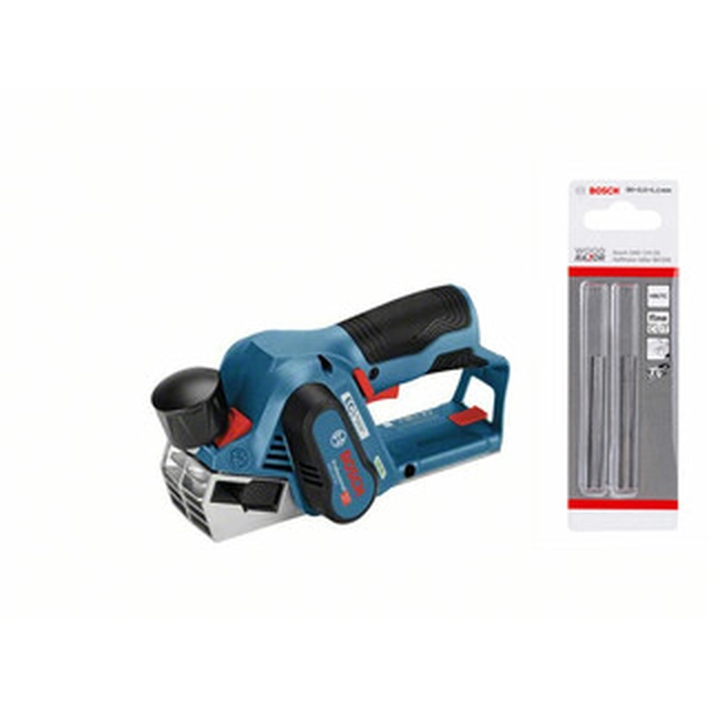 Bosch GHO 12V-20 akumulatora ēvele 12 V | 56 mm | Oglekļa brushless | Bez akumulatora un lādētāja | Kartona kastē